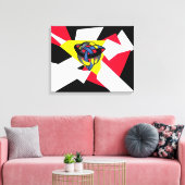 Geknoopte Wereld Modern Keltisch Canvas Print (Insitu (Woonkamer))