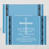 Geknoopte wijnstokken met kruisblauwe bevestiging kaart (Voorkant / Achterkant)