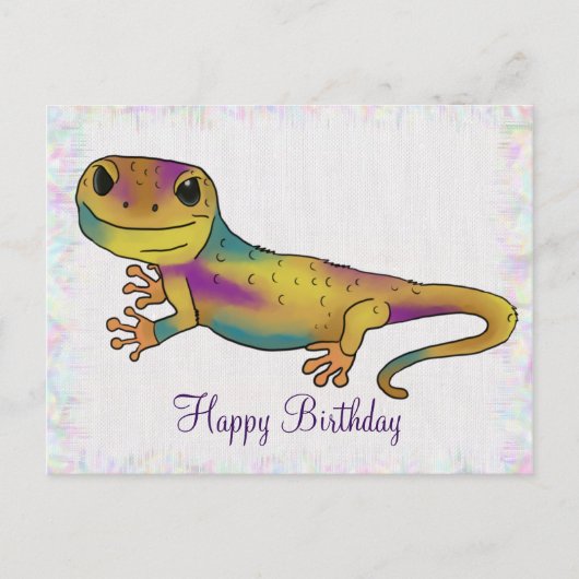Geko  briefkaart (Voorkant)