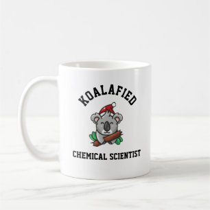 Gekoalafoiseerde scheikundig wetenschapper koffiemok