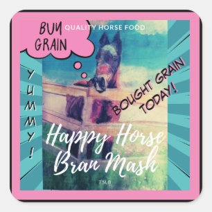 gekocht graan zoete Jamie comic stijl Vierkante Sticker