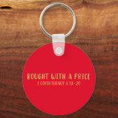 Gekocht met een prijs Sleutelhanger (Voorkant)