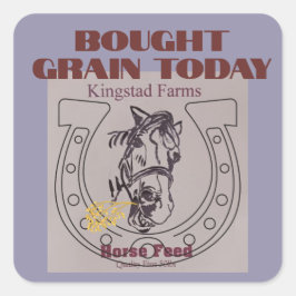 gekochte granen vandaag vierkante sticker