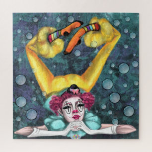 Gekoeld Acrobat-meisje - circusartiesten - schilde Legpuzzel