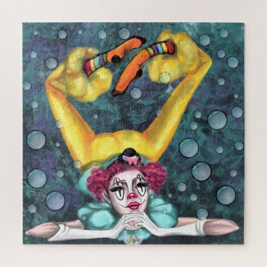 Gekoeld Acrobat-meisje - circusartiesten - schilde Legpuzzel (Verticaal)
