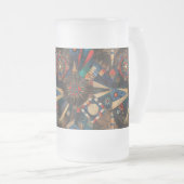 Gekoelde Aqua "Ancient Indigenous Chronicles" Fros Matglas Bierpul (Voorkant rechts)