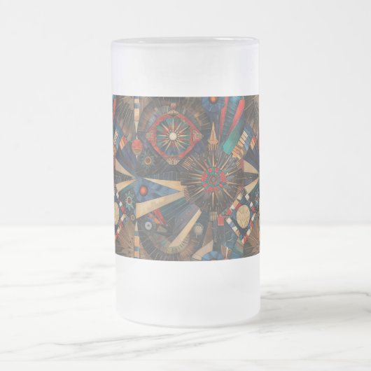 Gekoelde Aqua "Ancient Indigenous Chronicles" Fros Matglas Bierpul (Center)