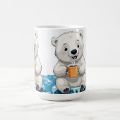 Gekoelde drankpauze van cool polair Beer Koffiemok (Center)