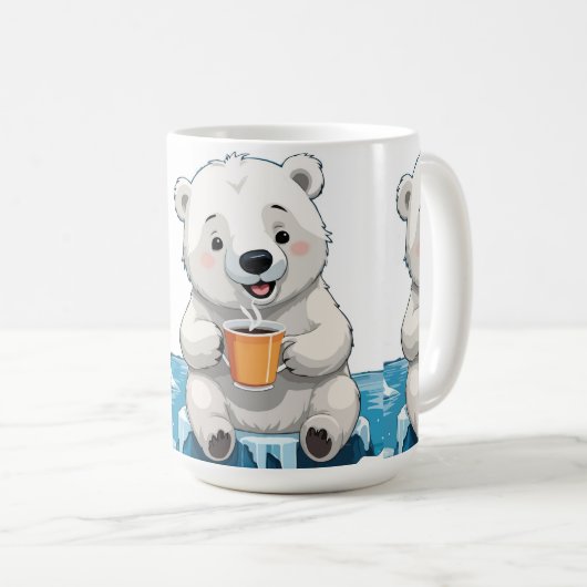 Gekoelde drankpauze van cool polair Beer Koffiemok (Voorkant rechts)