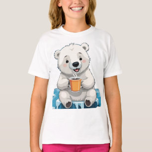 Gekoelde drankpauze van cool polair Beer T-shirt
