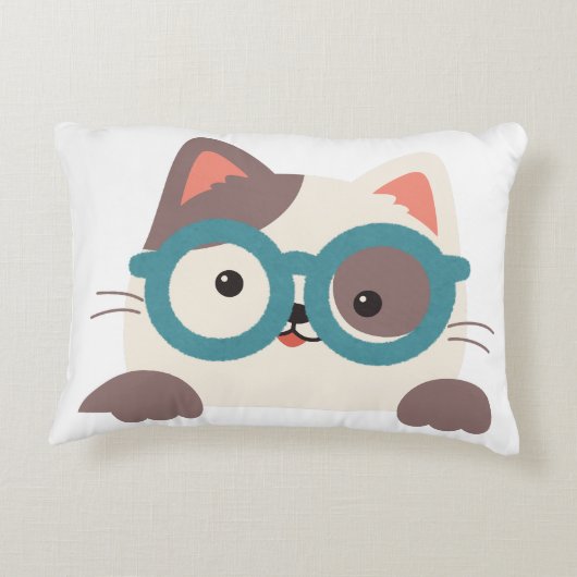 gekoelde kat accent kussen (Achterkant)