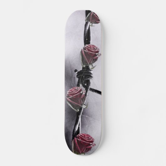 Gekoelde rozen persoonlijk skateboard (Voorkant)