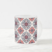 Gekoelde saffier "Cosmic Interlock" 296ml Frosted Matglas Koffiemok (Voorkant rechts)