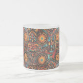 Gekoelde Saffier "Tijdloze Voorouderlijke Imprint" Matglas Koffiemok (Voorkant rechts)