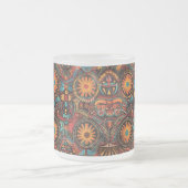 Gekoelde Saffier "Tijdloze Voorouderlijke Imprint" Matglas Koffiemok (Center)