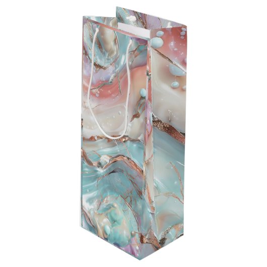 gekoelde wervelkolom wijn cadeautas (Voorkant Gekanteld)