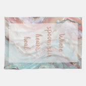 Gekoelde wervelkolom - Wit Theedoek (Horizontaal)