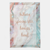 Gekoelde wervelkolom - Wit Theedoek (Verticaal)