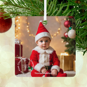 Gekoesterde herinneringen Grootouders Eerste Kerst Metalen Ornament