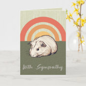 Gekoesterde herinneringen: Guinee Pig Sympathie ka Kaart (Gele Bloem)