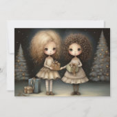 Gekoesterde momenten en gelach: een vrolijk kerstf feestdagenkaart (Voorkant)