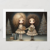 Gekoesterde momenten en gelach: een vrolijk kerstf feestdagenkaart (Voorkant / Achterkant)