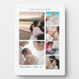 gekoesterde momenten | Moederdag 6-foto collage Fotoplaat