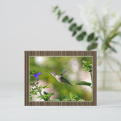 Gekompelde Hummingbird Briefkaart (Staand voorkant)
