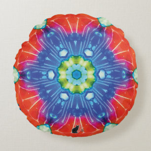 Gekonfijte Kaleidoscoop Rond Kussen