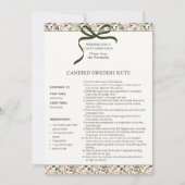 Gekonfijte Zweedse noten recept gepersonaliseerd Feestdagenkaart (Voorkant)