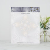 Gekookt en voorzien van een netwerk - fractal briefhoofd ontwerp (Staand voorkant)