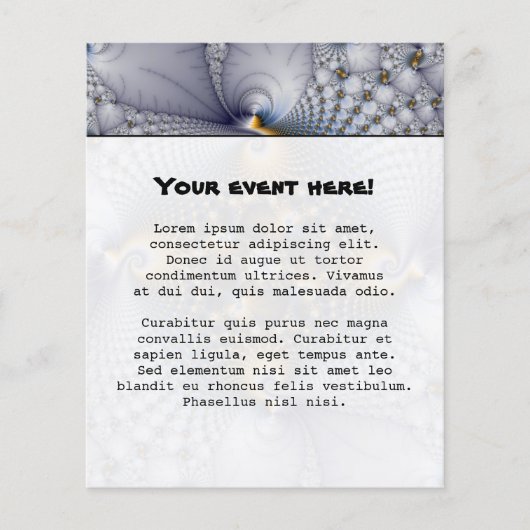 Gekookt en voorzien van een netwerk - fractal flyer (Voorkant)