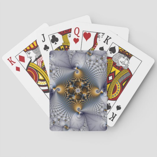 Gekookt en voorzien van een netwerk - fractal pokerkaarten (Achterkant)