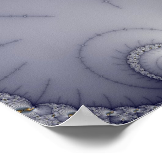 Gekookt en voorzien van een netwerk - fractal poster (Hoek)