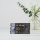 Gekookt en voorzien van een netwerk - fractal visitekaartje (Staand voorkant)