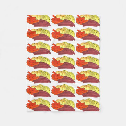 Gekookt gekookt rundvlees Sint Patrick's Day Food Fleece Deken (Voorkant)