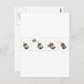 Gekookt hart briefkaart (Voorkant / Achterkant)