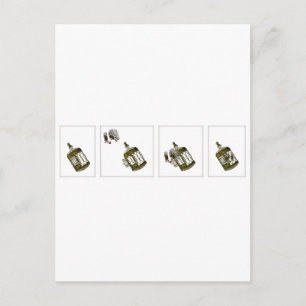 Gekookt hart briefkaart