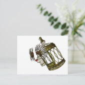 Gekookt hart briefkaart (Staand voorkant)