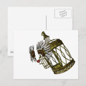 Gekookt hart briefkaart (Voorkant / Achterkant)