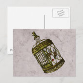 Gekookt hart briefkaart (Voorkant / Achterkant)