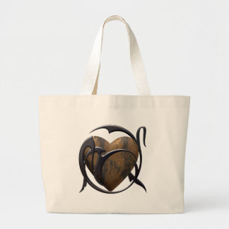 Gekookt hart grote tote bag