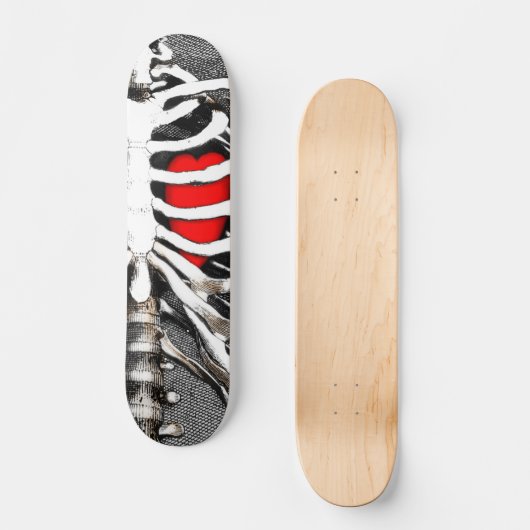 Gekookt hart persoonlijk skateboard (Voorkant)