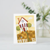 gekookt huis briefkaart (Staand voorkant)