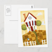 gekookt huis briefkaart (Voorkant / Achterkant)