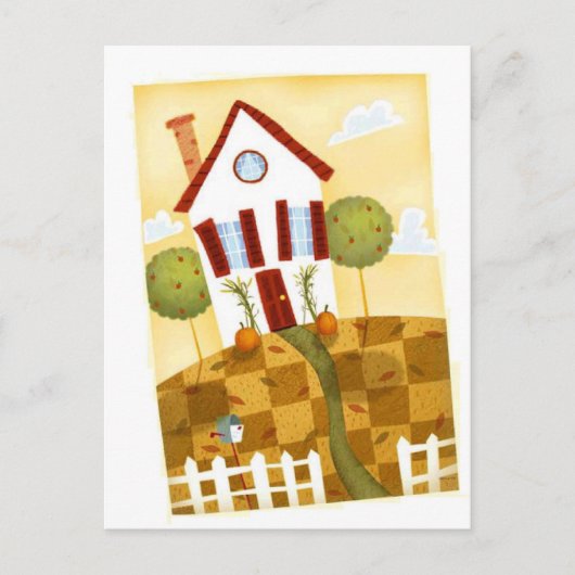 gekookt huis briefkaart (Voorkant)