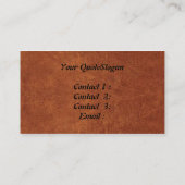 Gekookt leder Kijk Visitekaartje 2 (Achterkant)
