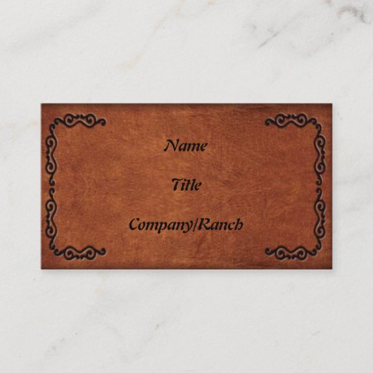 Gekookt leder Kijk Visitekaartje 2 (Voorkant)