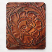 Gekookt leder Mousepad Muismat (Voorkant)