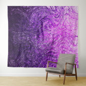 Gekookt Lineair Paars - Bosbouw Wandkleed (In Situ (horizontaal))